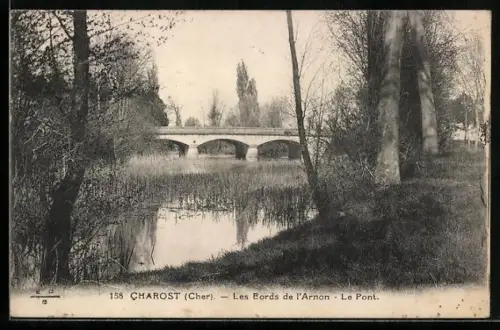 AK Charost /Cher, Les bords de l`Arnon, Le Pont