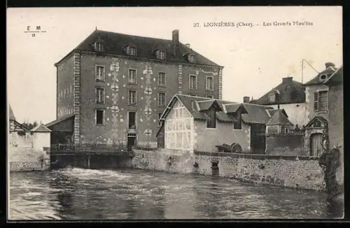 AK Lignières /Cher, Les Grands Moulins
