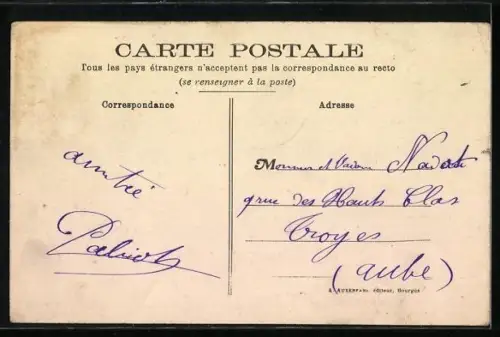 AK Sancergues, Grande Rue et Église