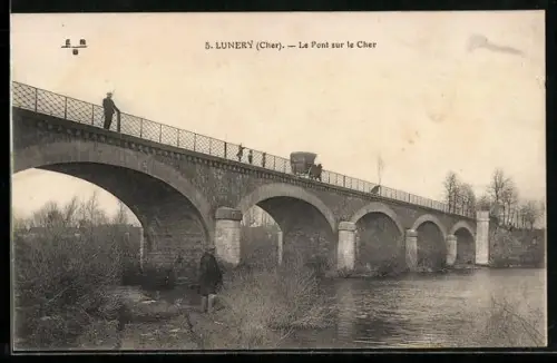 AK Lunery /Cher, Le Pont sur le Cher