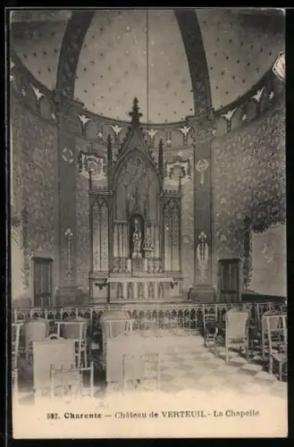 AK Verteuil /Charente, Intérieur de la chapelle du château