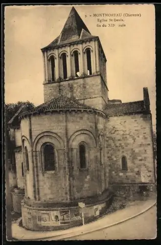 AK Montmoreau /Charente, Église St Denis, fin du XIIe siècle