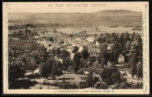 AK Feneyrols /T.-et-G., Vue générale du village et de la campagne environnante