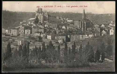 AK Caylus /T.-et-G., Vue générale, côté Sud