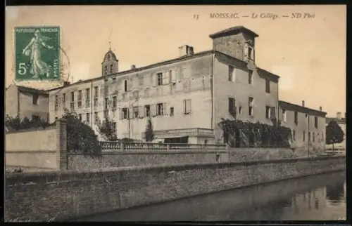 AK Moissac, Le Collège et le canal adjacent