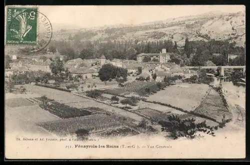 AK Féneyrols-les-Bains, Vue Générale