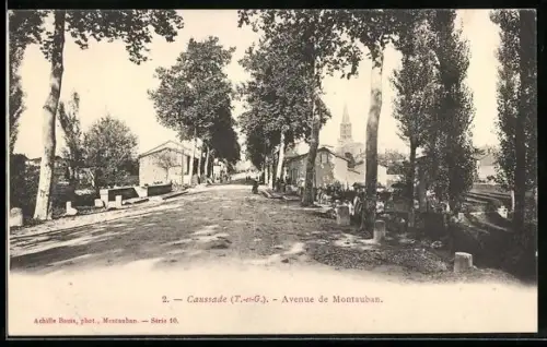 AK Caussade /T.-et-G., Avenue de Montauban