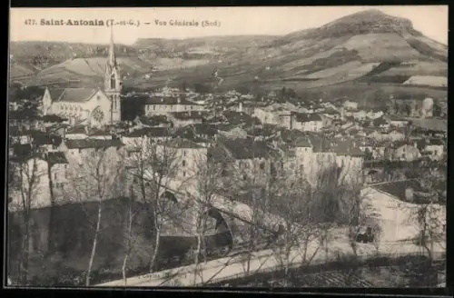 AK Saint-Antonin /T.-et-G., Vue générale, Sud