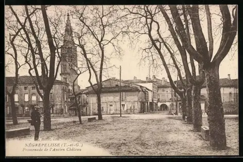 AK Nègrepelisse /T.-et-G., Promenade de l`Ancien Château