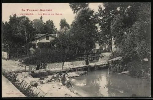 AK Caussade /Tarn-et-Garonne, Les Bords du Candé