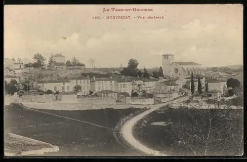 AK Montpezat /Tarn-et-Garonne, Vue générale