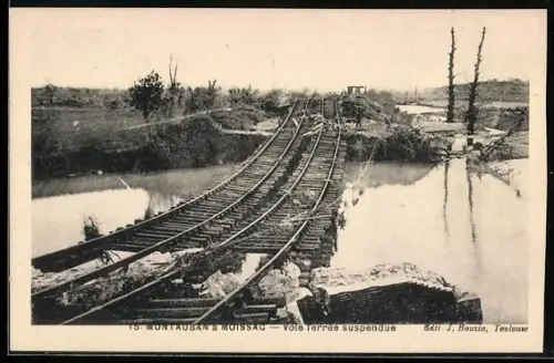AK Montauban à Moissac, Voie ferrée suspendue