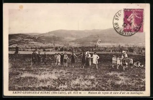 AK Saint-Georges-d`Aurac /Hte-Loire, Maison de repos et cure d`air en montagne