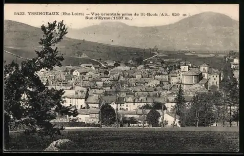 AK Yssingeaux /Hte-Loire, Vue orientale prise de St-Roch