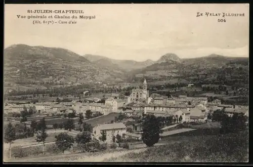 AK St-Julien-Chapteuil, Vue générale et Chaîne du Meygal