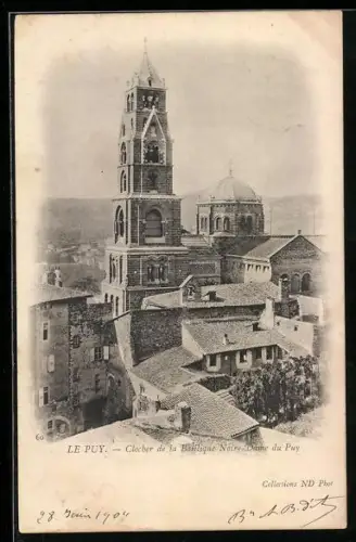 AK Le Puy, Clocher de la Basilique Notre-Dame du Puy