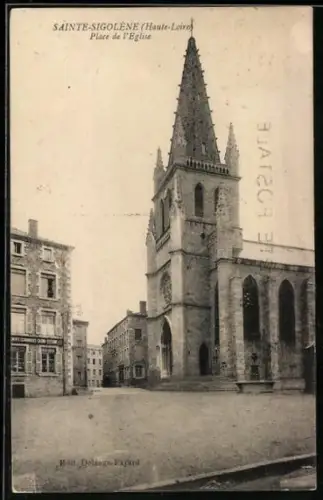 AK Sainte-Sigolène /Haute-Loire, Place de l`Église