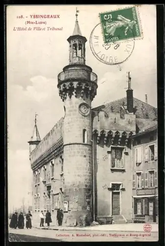 AK Yssingeaux /Hte-Loire, L`Hôtel de Ville et Tribunal