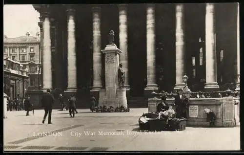 AK London, City War Memorial, Royal Exchange