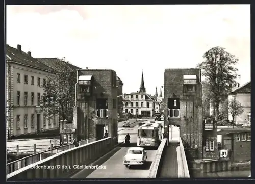 AK Oldenburg /Oldb., Cäcilienbrücke