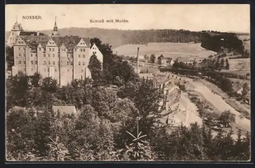 AK Nossen, Schloss mit Mulde
