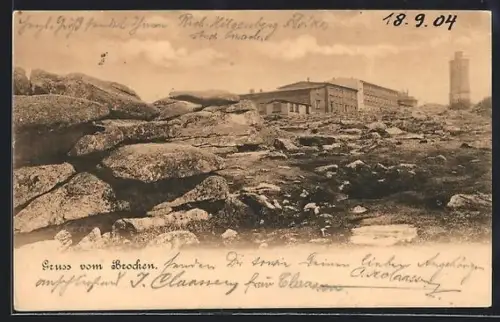 AK Brocken, Hotel und Aussichtsturm