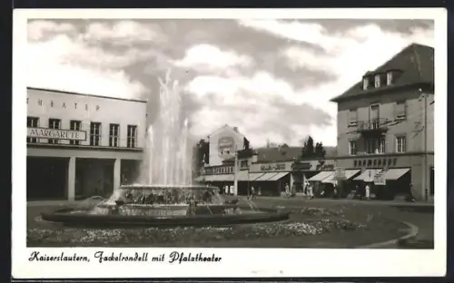 AK Kaiserslautern, Fackelrondell mit Pfalztheater