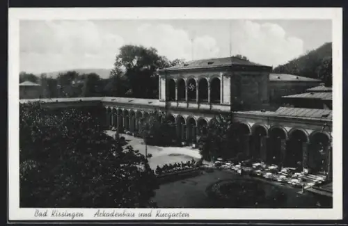 AK Bad Kissingen, Arkadenbau, Kurgarten, 