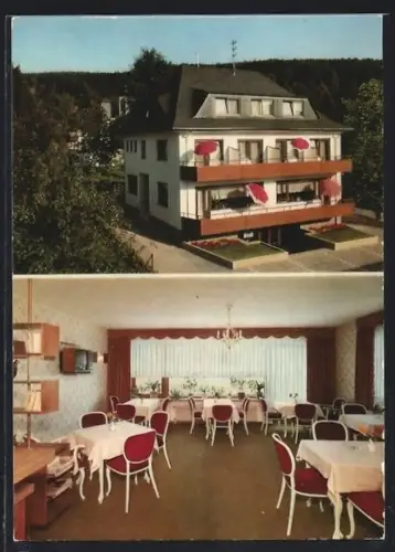 AK Bad König, Hotel & Garni Gästehaus Stefan mit Speiseraum