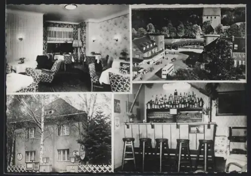 AK Berlin-Frohnau, Haus Edelhof Hotel, Bar, Restaurant, Inh. Leo Gehl