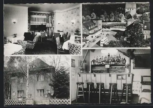 AK Berlin-Frohnau, Haus Edelhof Hotel, Bar, Restaurant, Inh. Leo Gehl