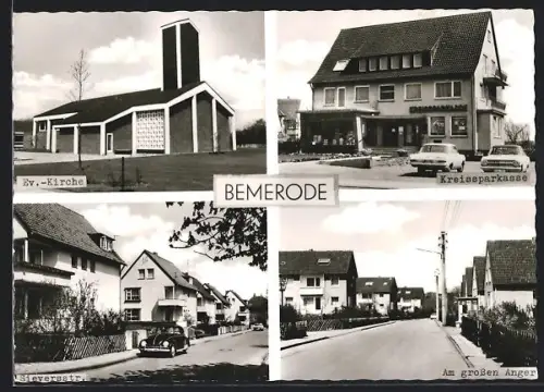AK Bemerode, Ev. Kirche, Kreissparkasse, Sieversstr., Am grossen Anger