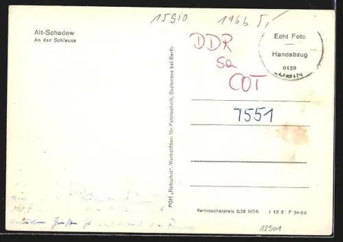 AK Alt-Schadow, An der Schleuse