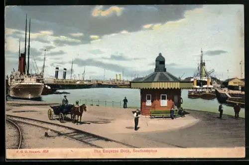 AK Southampton, The Empress Dock - Hafen