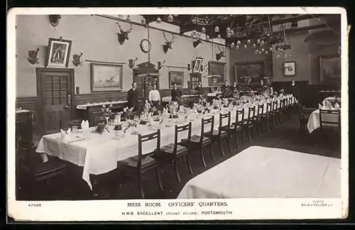AK Portsmouth, H. M. S. Excellent, Mess Room, Officers` Quarters