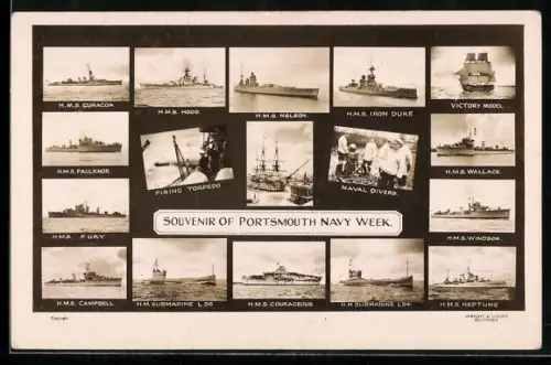 AK Portsmouth, Navy Week, Schiffe, H. M. S. Hood, H. M. S. Nelson & H. M. S. Iron Duke