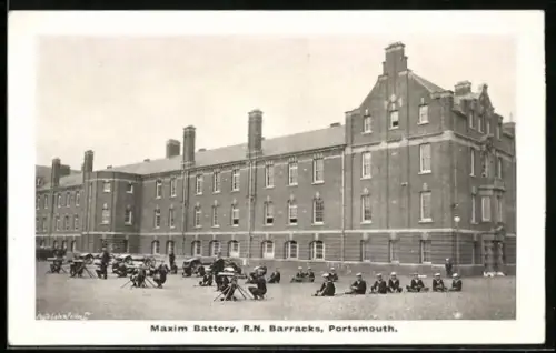 AK Portsmouth, R. N. Barracks, Maxim Battery