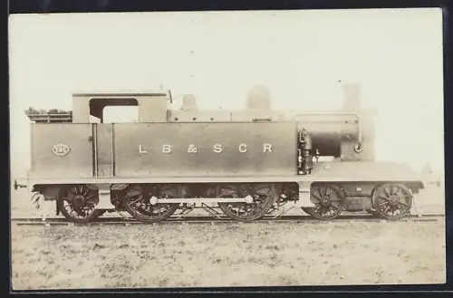 AK Britische Lokomotive Nr. 595 der LB & SCR, Baujahr 1906, englische Eisenbahn