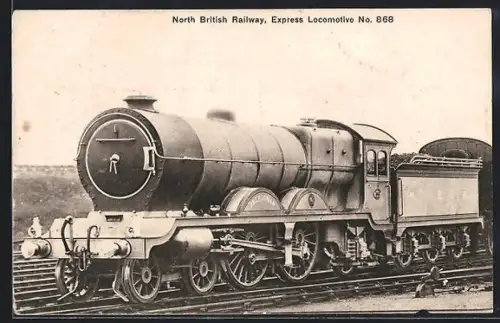 AK North British Railway, Express Locomotive No. 868, englische Eisenbahn