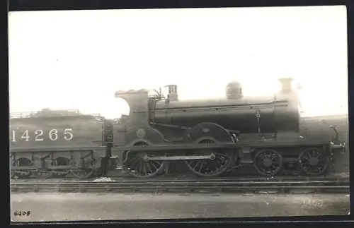 AK Britische Lokomotive Nr. 14265 mit Kohlentender in Seitenansicht, englische Eisenbahn