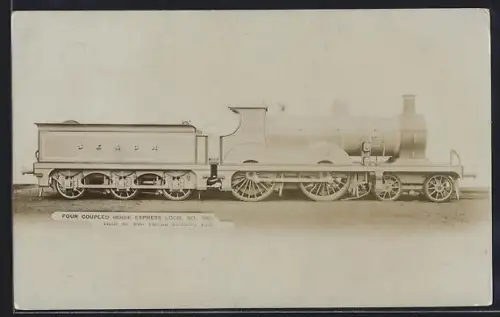 AK Britische Lokomotive Nr. 750 der SE & CR in Seitenansicht, englische Eisenbahn