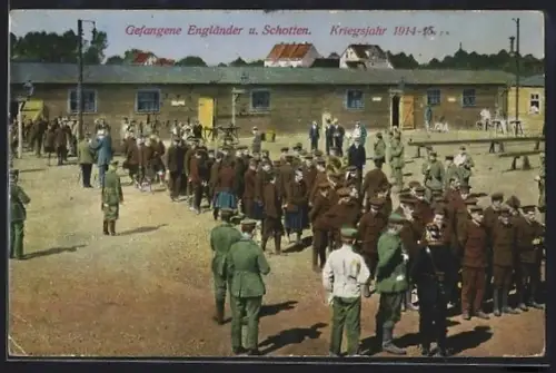 AK Kriegsgefangene Engländer und Schotten