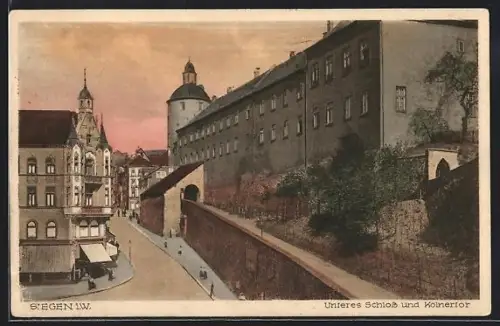 AK Siegen i. W., Unters Schloss und Kölnertor