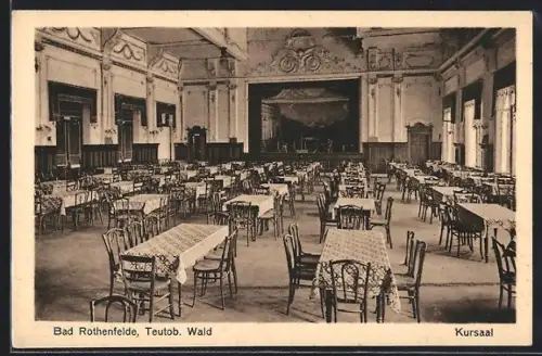 AK Bad Rothenfelde /Teutob. Wald, Kursaal, Innenansicht