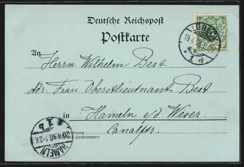 Mondschein-AK Lübeck, Marktplatz