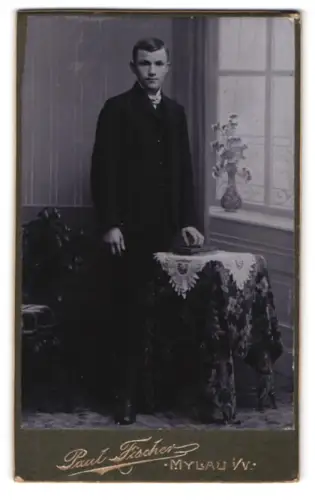 Fotografie Paul Fischer, Mylau, Bergstrasse 9, Porträt eines jungen Mannes