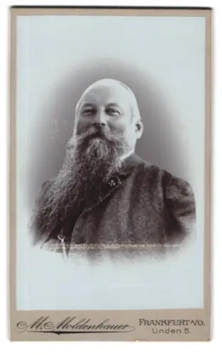 Fotografie M. Moldenhauer, Frankfurt a/O, Linden 5, Porträt eines Mannes mit Bart