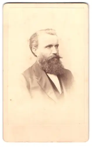 Fotografie H. Hirsch, Berlin, Christinen-Strasse 36, Porträt eines Mannes mit Bart