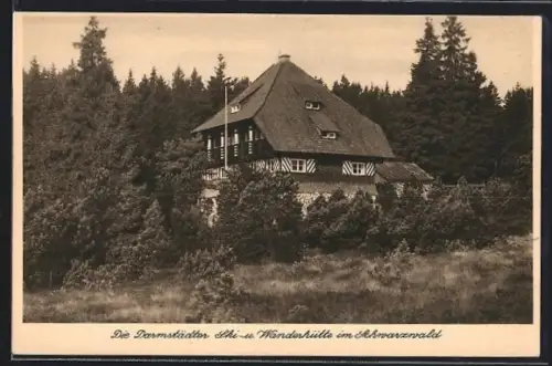 AK Schwarzwald, Darmstädter Ski- und Wanderhütte