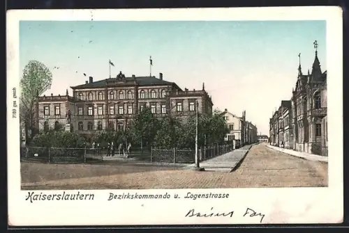 AK Kaiserslautern, Bezirkskommando, Logenstrasse